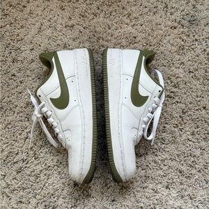 Nike Air Force 1 White and Green